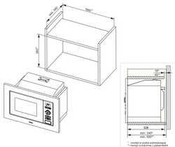 Встраиваемая микроволновая печь Hansa AMM20BEWH