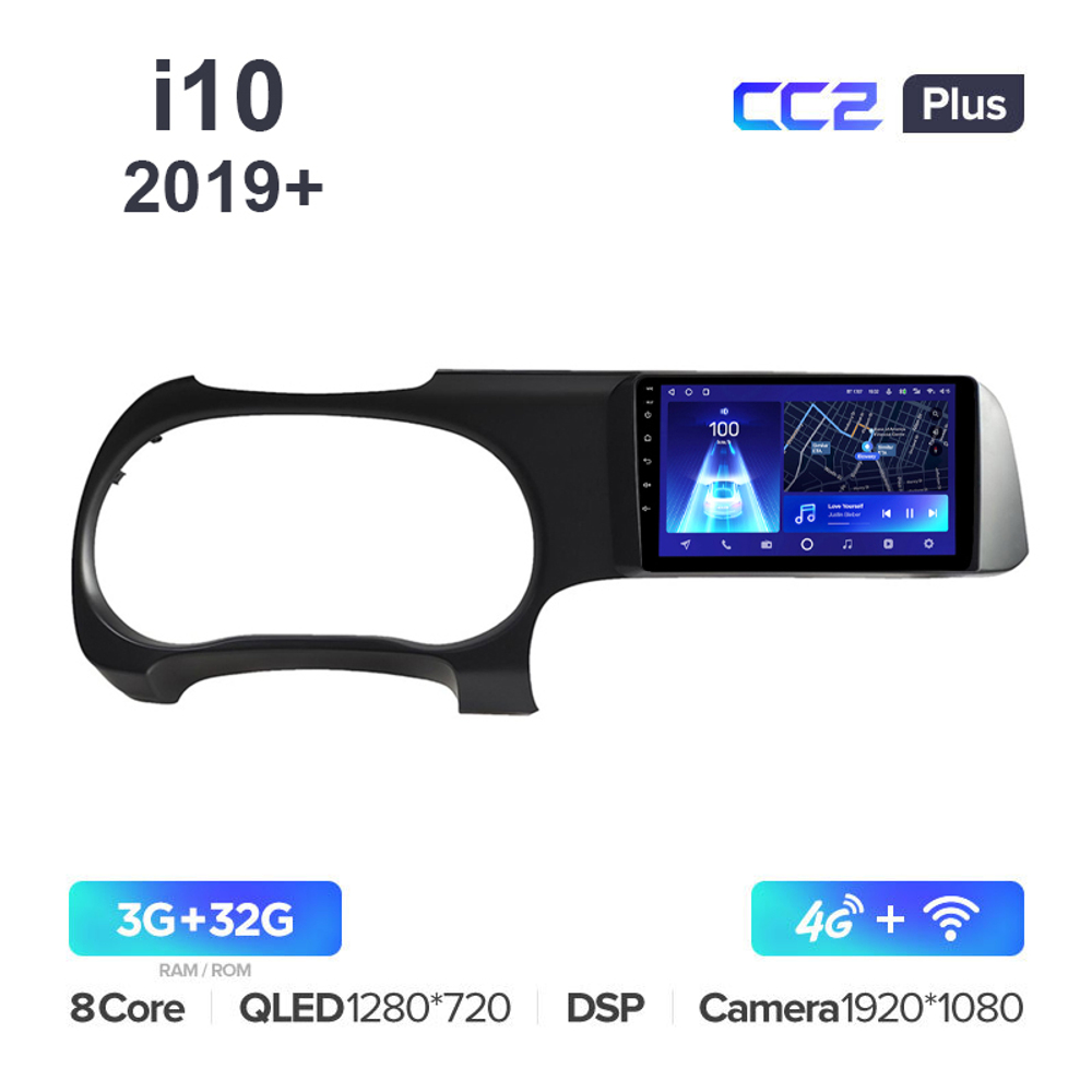 Teyes CC2 Plus 10,2"для Hyundai i10 2019+ лев.