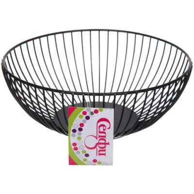 Фруктовница «Brownie» 18*7см полоски черная