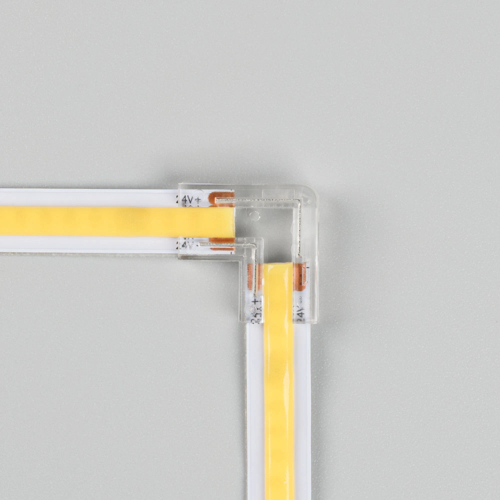 Коннектор угловой COB-MONO-8mm-2pin-STS (Arlight, Лента-Лента) 041761