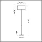 3745/2F LN Торшер E27 220В IP20 MODERNI