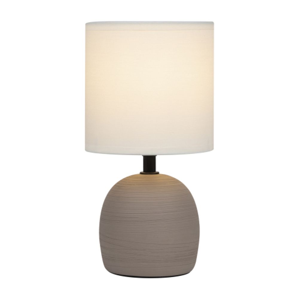 Настольная лампа Rivoli Sheron 7044-503 1 * Е14 40 Вт керамика коричневая с абажуром | Rivoli