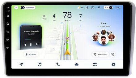 Магнитола для AUDI A3 8P 2003-2012 - Teyes CC4L монитор 9" IPS на Android 14, Snapdragon 662, CarPlay, 4G SIM-слот