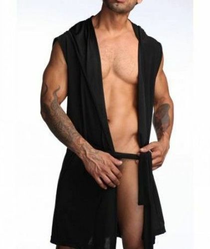 Мужской халат черный N2N Dream Robe Black