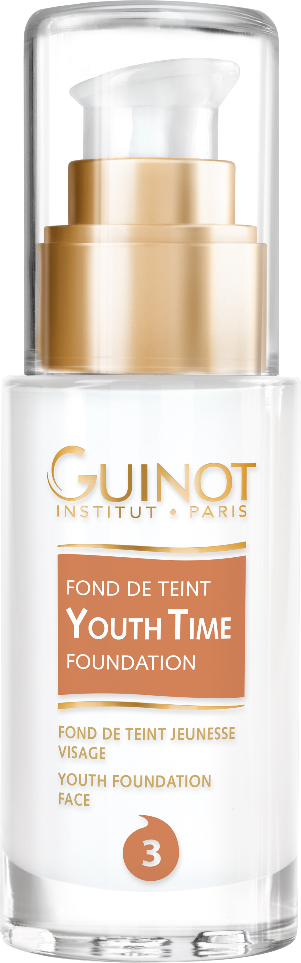 Fond de Teint Youth Time №1 Уникальная разработка лаборатории Guinot, мультифункциональный крем, сочетающий свойства тонального крема и омолаживающего ухода за кожей.