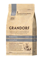 Grandorf Sterilised Holistic Кролик с Индейкой 400гр.