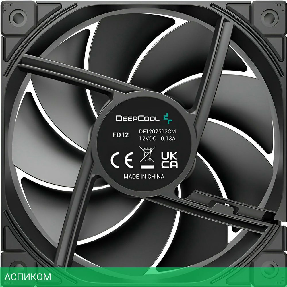 Комплект вентиляторов для корпуса DeepCool FD12-3 IN 1 Black (R-FD12-BKNPN3-G)