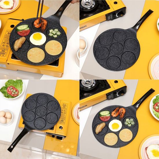 Сковорода для оладий 26 см. Kamille КМ 4212 смайлики