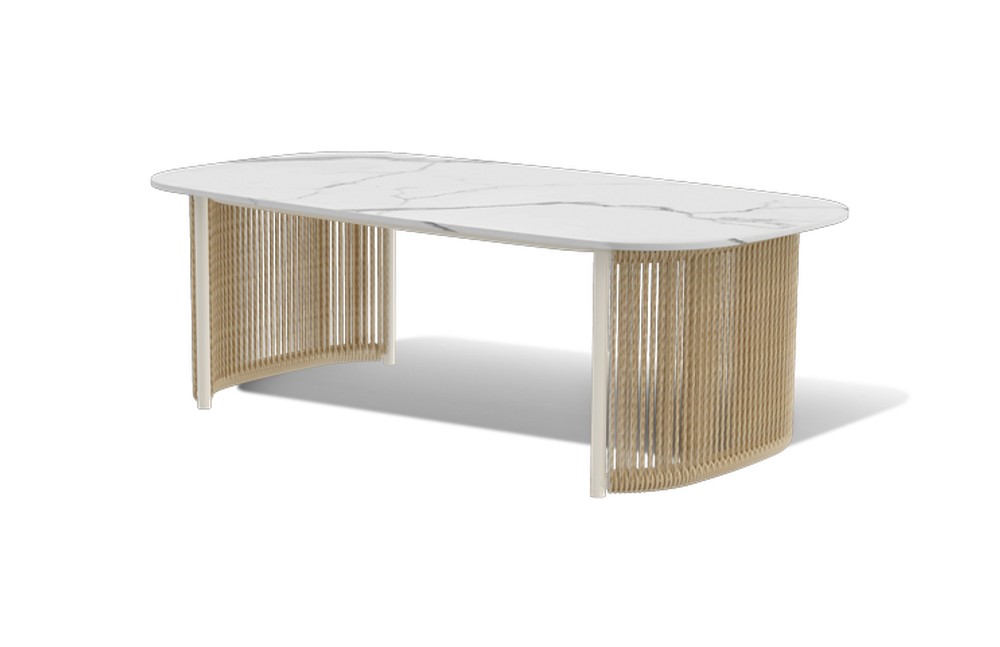 "Мальдивы" лаунж-зона из искусственного ротанга, цвет соломенный