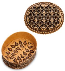 Народные промыслы BST-123 Шкатулка резная (береста)