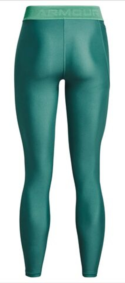 Леггинсы Under Armour Women's HeatGear Branded Waistband Leggings - coastal teal/birdie green