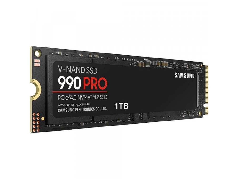 SSD накопитель Samsung 990 PRO 1ТБ, M.2 2280, PCIe 4.0 x4, NVMe [MZ-V9P1T0B/AM]