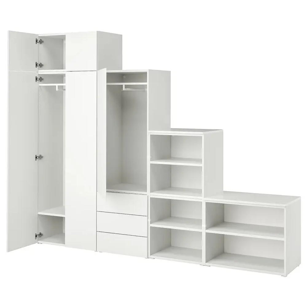 Платяной шкаф - PLATSA/IKEA/ ПЛАТСА ИКЕА,280x42x221 см, белый