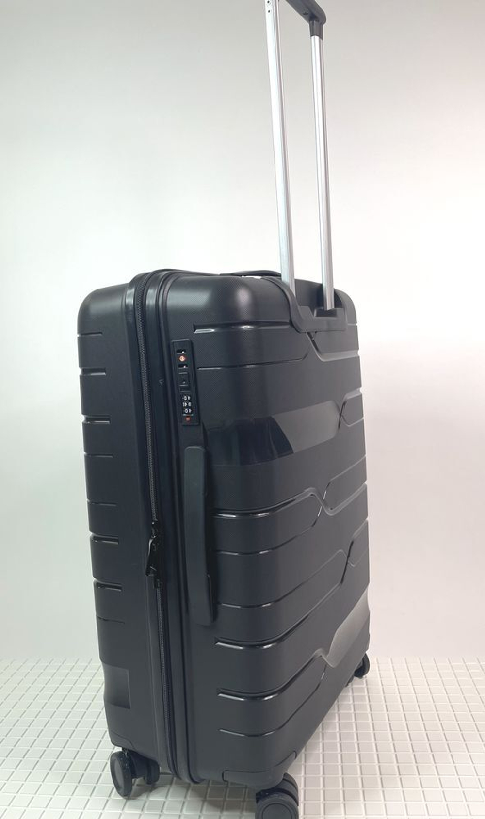 Средний чемодан Bon-Voyage PP One, Черный, M