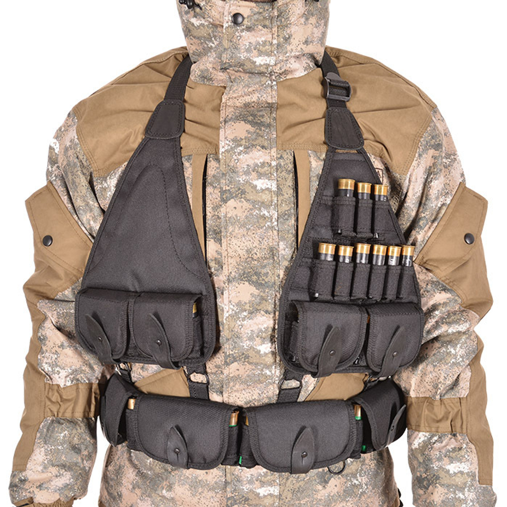 Патронташ на утку ХСН 49 патронов, черный