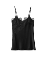 Топ с кружевом из шелка Mulberry