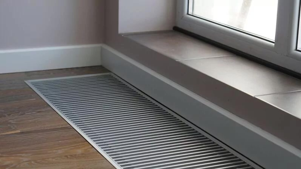 Внутрипольный конвектор Usual KVZ 250-85-2800 с естественной конвекцией