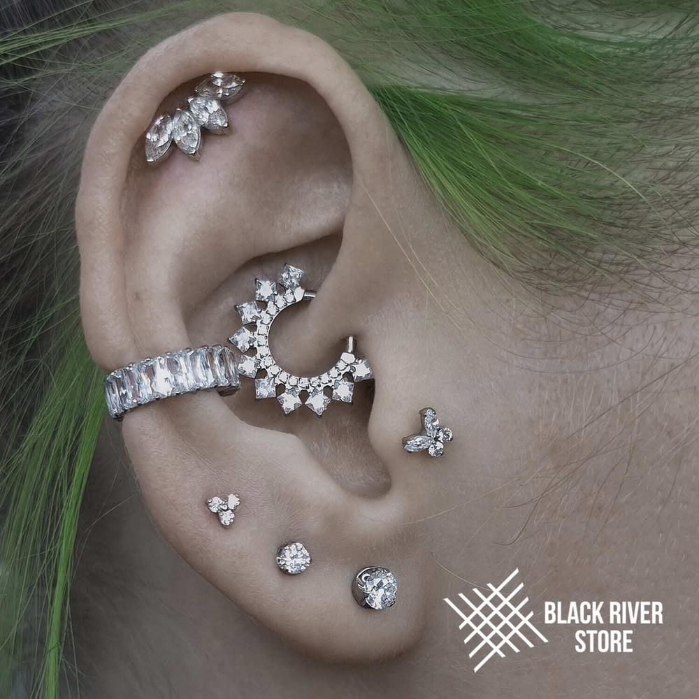 Flat Cubic Zirconia Crystal