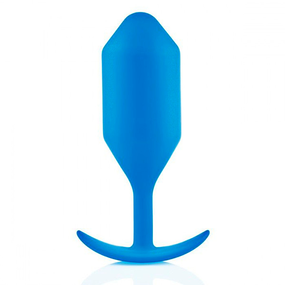 Синяя пробка для ношения 14см b-Vibe Snug Plug 5 BV-013-BLU