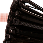 Стяжка - хомут кабельная нейлоновая КСС 8х450 черные — 100 шт/уп