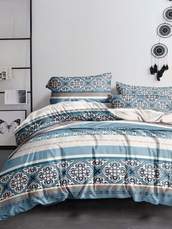 Простынь полисатин Simple House "Motivo" 240x215 см