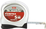 Рулетка Magnetic 5м*19мм MATRIX 31011