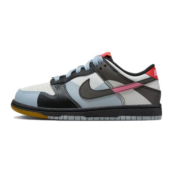 NIKE Dunk Детские Скейтбординги Низкие Топы Серый Голубой Черный Kids