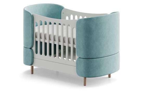 Кроватка-трансформер KIDI Soft (бирюзовый)
