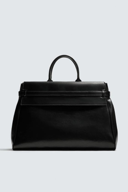 ZARA СУМКА БОЛЬШОГО РАЗМЕРА, ЧЕРНЫЙ