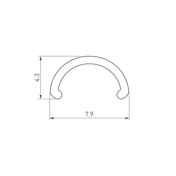 Рассеиватель Arlight ARH-Round-D8-2000 Round Opal 036326
