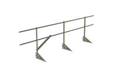 Кровельное ограждение Fachmann KO/SK/800-2-3000 Фальцевый крепеж RAL