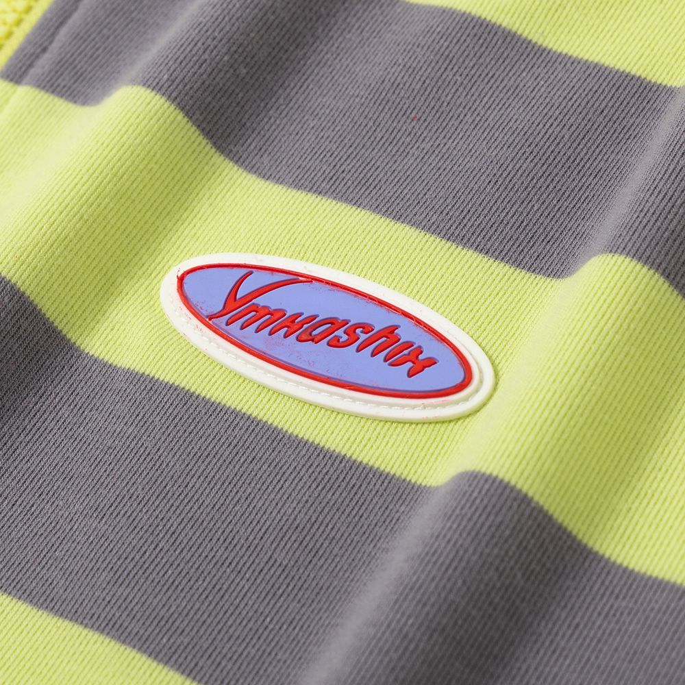 Толстовка YMKASHIX Two Strips Лимонный/Серый