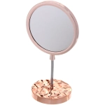 Зеркало настольное «ЭЛАНТРА», круг, цвет золото, 28,5*15см