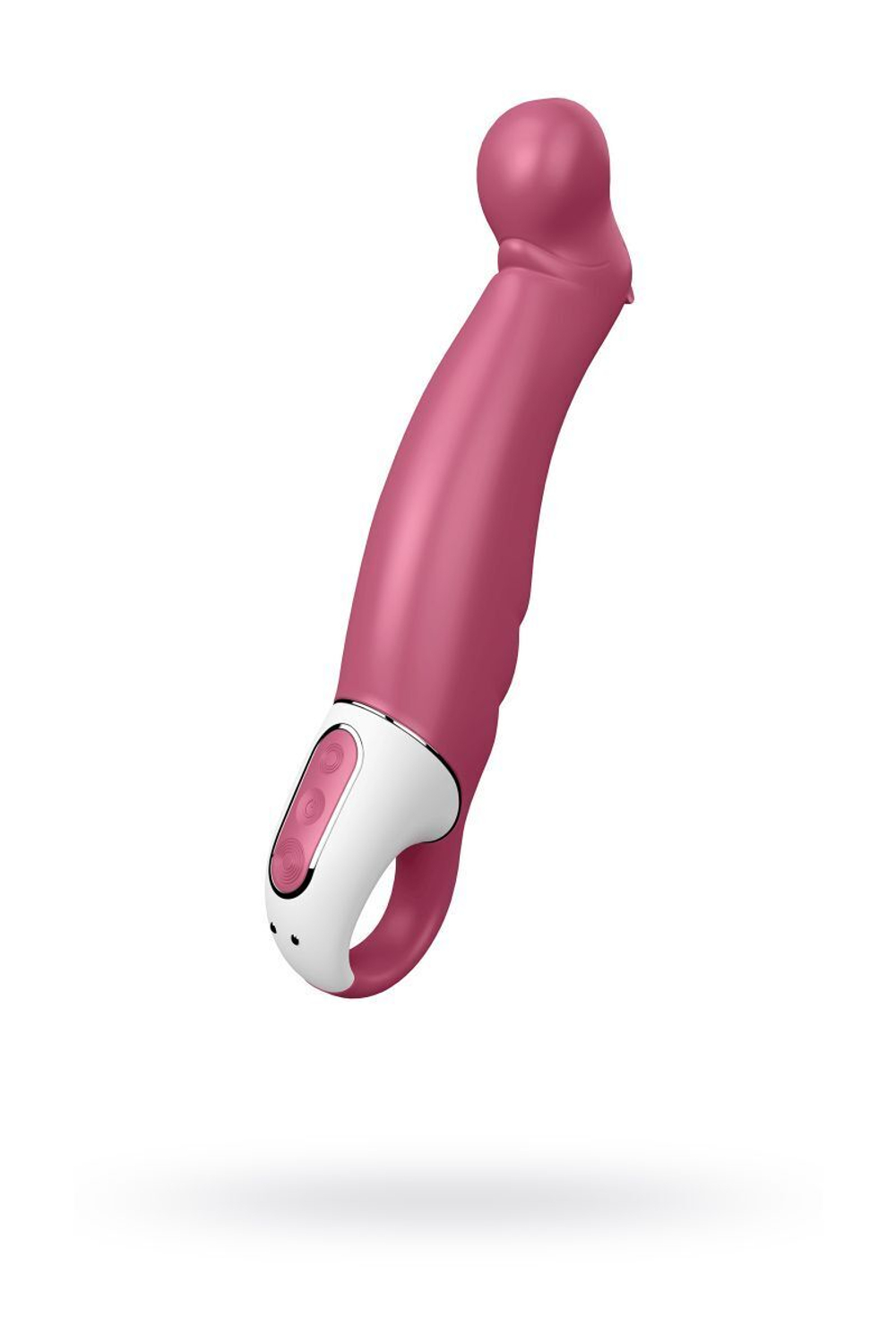 Вибратор Satisfyer Petting Hippo с загнутым кончиком - 22,9 см