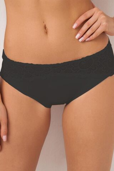 Пикантные трусики-слипы Gorgeous с кружевом (Размер: 42) (Цвет: черный)