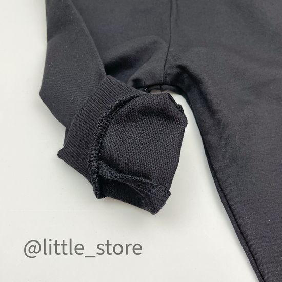 Брючки из футера(тонкого), Черные