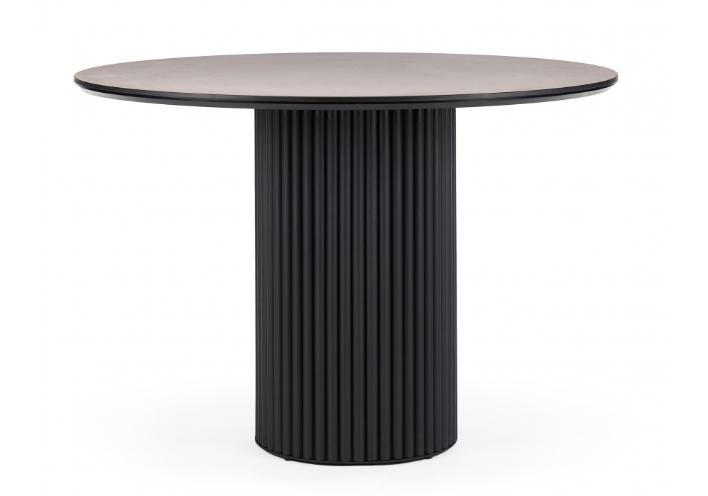 Керамический стол Woodville Барел 110 avenue grey sahara, черный