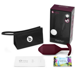 b-vibe Snug Plug 5 - Анальная пробка для ношения
