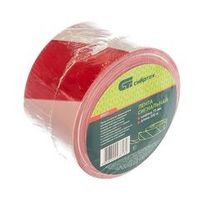 Лента сигнальная 75 мм 200 м красно-белая Сибртех