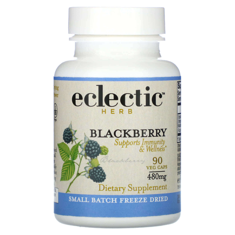 Eclectic Herb, сублимированная ежевика, 90 вегетарианских капсул (480 мг в 1 капсуле)