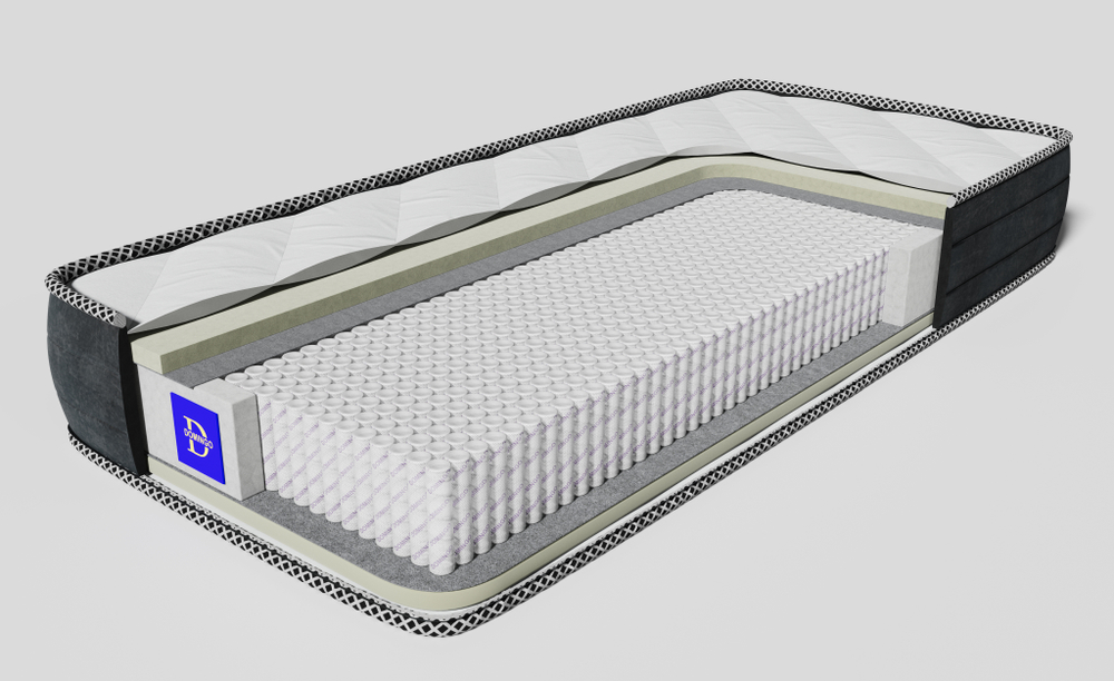 Матрас анатомический «ADEL» 800*2000 на основеMultiPocket SilentPro с разными сторонами комфорта.