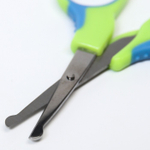 6913474 Ножницы детские, с защитным колпачком, цвет зеленый/синий