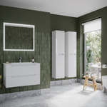 Тумба подвесная под раковину Sancos Norma 2.0, белый глянец 790х450х500