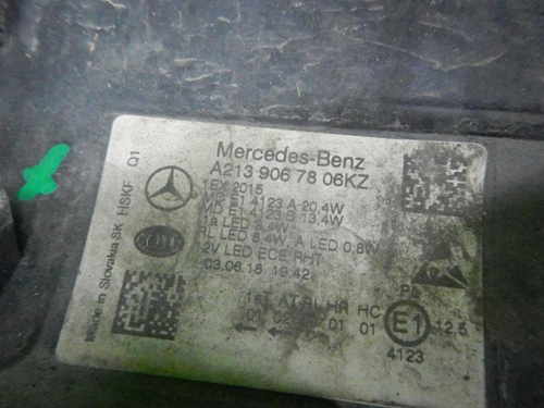 Фара правая Mercedes E W213 (2016-2021) LED (В пленке)