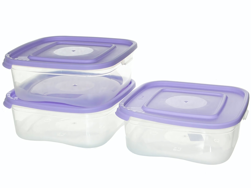 Комплект контейнеров "Каскад-3" 3шт 1,4л Квадро СВЧ