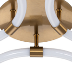 Потолочный светодиодный светильник 84Вт, 5607Лм, 4200К, Ra>80,   металл/акрил, бронза