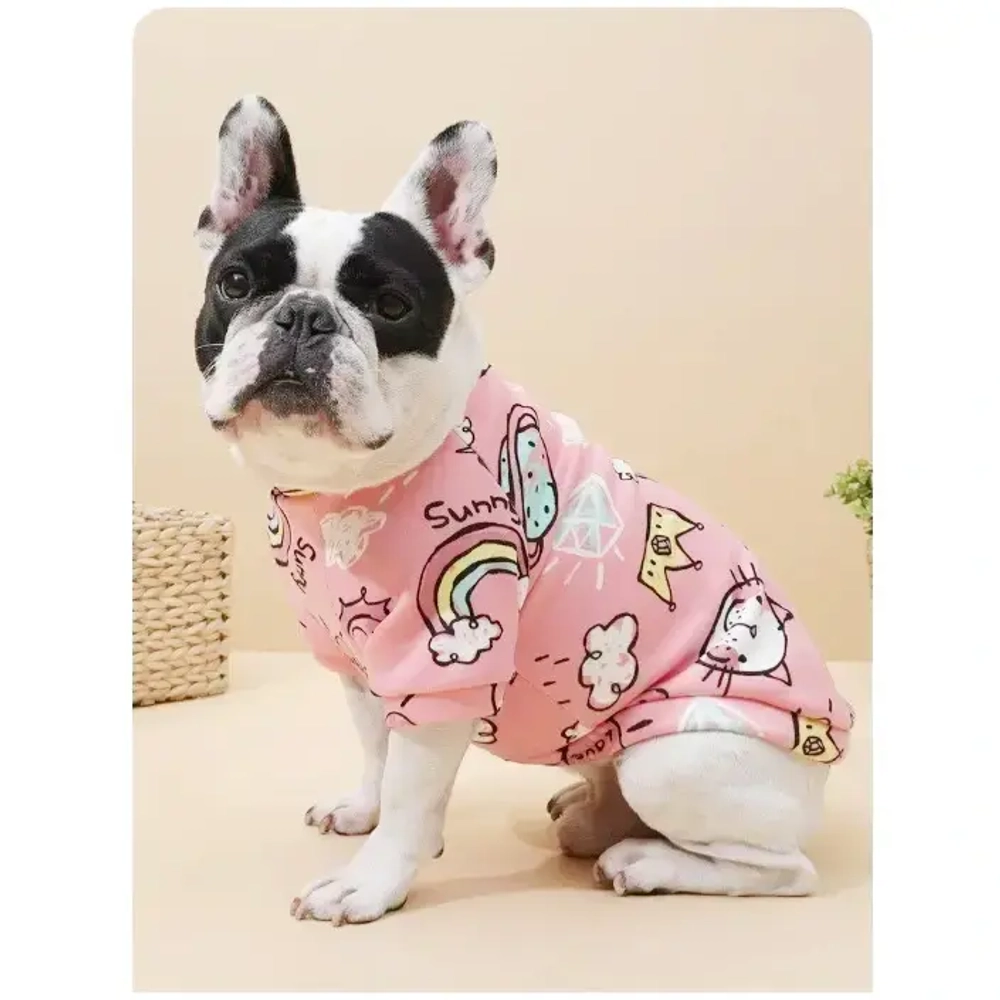 Кофта - толстовка для мелких пород собак «BRO Style», принт клубнички, р M