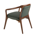 Кресло 5181 из темно-зеленой экокожи