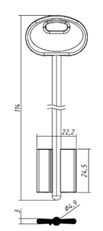 Заготовка дверняк MOTTURA (MTR10DP)