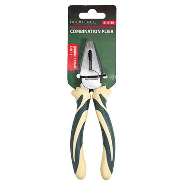Плоскогубцы комбинированные с эргономическими рукоятками 7''(175мм), на блистере RockForce##Rock FORCE RF-611175H